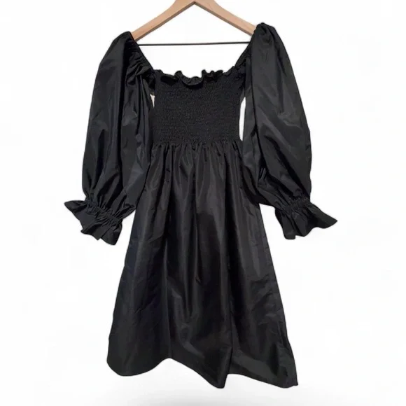 Sleeper NWT Atlanta Black Elegant LBD Shoulder Dress 100% Polyester-M - Picture 9 of 16